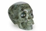 Realistic, Polished Labradorite Skull - Madagascar #381952-2